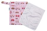 Wet or Dry Bag with Staging Mat for Breast Pump Breastfeeding Parts